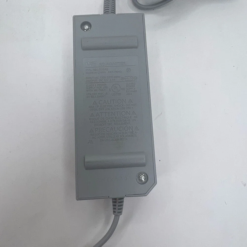 Nintendo Wii AC Adapter RVL-002 Power Supply + Sensor Bar & AV Cable Set